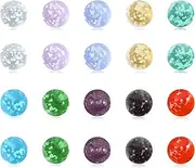 Glass Marbles, 20 Pieces Glass Marbles Glow in The Dark, Children's Marble Game for Marble Game Children, Marble Track Game, Home Decoration, Glass Marbles Colourful for Boys and Girls