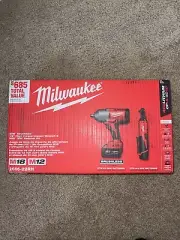 Milwaukee M12/M18 Cordless 3/8 Ratchet + 1/2 High Torque Impact Wrench Combo Kit