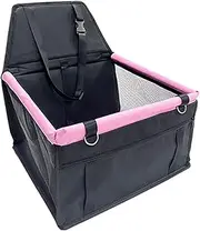 Dog Pram Seat - Dog Chair Car Seat | Waterproof Dog Carrier Puppy Car Seat with Storage Bag and Mesh Window, Removable Washable Puppy Travel Safety Bed with Safety Belt, Available