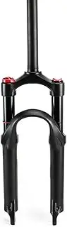 Bicycle Suspension Forks 20 Inch, Aluminum Alloy 1-1/8" Straight Tube Steerer Mountain Bike Bike Forks Disc Brake Travel 100mm