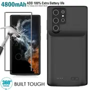 Samsung Safe Charging 4800mAh Battery Pack Case Glass for Galaxy S21 Plus/Note10