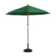Bolero Round Outdoor Umbrella 3m Diameter Green - Outdoor Umbrellas (CB515)