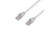 DYNAMIX 5m Cat6 White UTP Patch Lead (T568A Specification) 250MHz 24AWG Slimlin