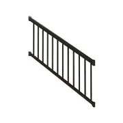 PEAK 1800mm Black Aluminium Deck Balustrade Standard Stair Baluster Kit