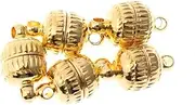 CIMAXIC 10pcs DIY Jewelry Clasp Bracelet Necklace Clasp Brass Buckle Easy to Use for DIY Accessories
