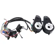 Children Electric Car DIY Modified Wires and Switch Kit, Kids Electric Car 4WD Ride on Toys Accessories with Motor Black