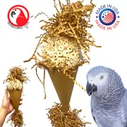 3870 Big Sola Cone Natural Chew Medium Bird Toy Conure Quaker