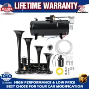 4 Trumpets Train Horn Kit For Truck /Car / Pickup Loud System 150psi Compressor (for: Ford)