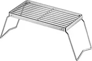 MFMEXUL Foldable Campfire Grill, Space Saving, Lightweight, Multi-Purpose, for Camping, BBQ, and Hiking, S