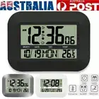 LED Digital Wall Clock Battery Operated Large Digital Clock w/ Temperature Date