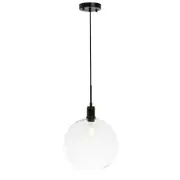 Elegant Lighting LD62097BK Emett Single Light 13" Wide Pendant - Black