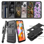 Shockproof Dual Layer Case + Holster Cover for Samsung Galaxy A11