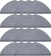[YBVABE] Mop Pads for Roborock S8 / S8+ Series / S7 MaxV Ultra / S7 MaxV Plus / S7 MaxV /S7 Pro Ultra / S7 / S7+ Robot Vacuum - 8 PCS Microfiber Mopping Pad Cloth Replacement Accessory