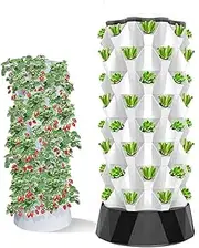 Hydroponics Tower,Hydroponic Growing System,Aeroponics Growing Kit,DIY Soilless Growing, Vertical Hydroponic Tower Garden,for Growing Herbs, Fruits and Vegetables