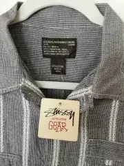 Stussy Rough Gingham Pocket Button Up Shirt L Black Mastermind Neighborhood NWT