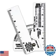 Mini-Rocket: Mini Pipe / Diameter Caliper and Ruler - Fractional - 5 Pack
