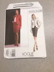 Vogue Pattern #V2808 Anne Klein Misses' Size Petite 12-16 Jacket & Skirt Uncut