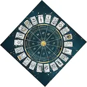 Tarot Cloth for Reading | Square Tarot Cards Altar Cloth - Flannel Card Pad Metaphysical Square Board Game Mat for Divination, Astrology & Oracles