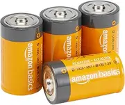 Amazon Basics D Cell Everyday Alkaline Batteries -Pack of 4