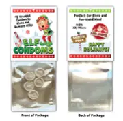 ELF Mini CONDOMS Gag Joke Stocking Stuffer White Elephant Gift Party Christmas