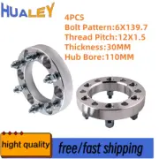 30MM 6 Stud 6x139.7 Wheel Spacers For Toyota Landcruiser Pajero Hilux Prado (for: Toyota)