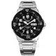 CASIO / 卡西歐 潛水風 星期日期 數字刻度 不鏽鋼手錶 黑色 / MRW-200HD-1B / 43mm