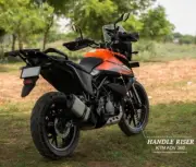 "PULL BACK ANGULAR HANDLEBAR RISER, BLACK" ALUMINIUM FIT FOR KTM ADV 250/390/390