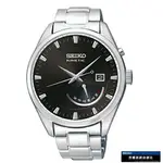 送禮首選★SEIKO CS 典雅紳士人動電能腕錶/黑/SRN045P1(5M84-0AB0D) SK005 附提袋【全館滿額折價★APP下單點數4倍送】線上購買享_實體門市同步服務