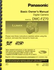 Panasonic Lumix DMC-FZ70 Camera BASIC OWNER'S MANUAL