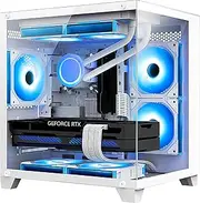 H.E. Gaming PC -AMD Ryzen 7 5700G 3.8 GHz-RTX 3060 12GB -32GB DDR4 RAM-1TB M.2 NVMe +2TB SATA SSD-240 Liquid Cooler -WiFi &Bluetooth -RGB Fans-Win 11 Pro Desktop Computer-White