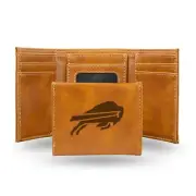 Buffalo Bills Tri-Fold Wallet, NFL Trifold Laser Engraved
