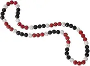 [AUSGER] Baseball Ice Collection Necklace for Boys Sparkly Baseball Necklace Elastic Bling Beaded Necklace - Baseball Athlete Sports Inspired Shiny Rhinestone Necklace Accessories for Baseball Lovers