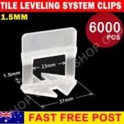 6000x Tile Leveling System Clips Levelling Spacer Tiling Tool Floor Wall OZ NEW