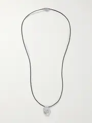 [YSSO] YSSO - Aesop Silver And Cord Necklace - One size One size Silver