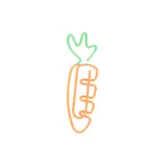 Carrot Shaped Metal Paper Clip Bookmark Stationery Office Supply