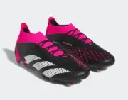 Adidas Predator Accuracy.1 FG Mens Size 9 Soccer Cleats Boots Black Pink GW4569
