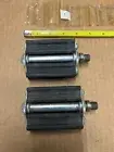 Torrington Junior 20" Bicycle Pedals Set NOS Scripted End Caps Schwinn Monark &&