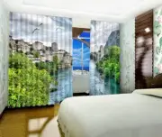 3D Castle Sea 42 Blockout Photo Curtain Print Curtains Drapes Fabric Window AU