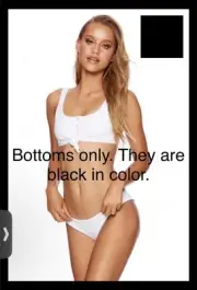 BEACH BUNNY Presley Clean Skimpy Bottom Black 3XL B18111B2
