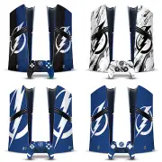 NHL TAMPA BAY LIGHTNING VINYL SKIN FOR SONY PS5 PRO DIGITAL EDITION BUNDLE