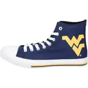West Virginia Mountaineers FOCO High Top Canvas Sneakers Men's Size 7