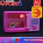 Mini Simulation Kitchen Toys with Light Microwave Oven Playset for Kids Children