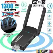 5Ghz Wireless Network Dongle USB 3.0 WiFi Adapter 1300Mbps Long Range Dual Band