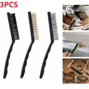 Wire Brush Set GardenTools Home Metal Rust Paint Remover Nylon Steel 3PCS