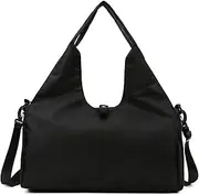 JSTHHTT Gym Bag, Yoga Mat Bag, Gym Bag Mens, Sports Bag, Overnight Bags for Women, Yoga Mat Bag Sport Travel Bag with Shoes Compartment, Waterproof Sports Gym Bag for Sport Travel Hiking (Black)