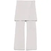 [Low Classic] Low Classic Layered Wrap Trousers M GREY