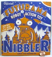 Fox Futurama "Nibbler" Wind-Up Robot Action Toy 2000 Tin w/ Key