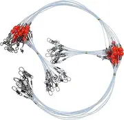Fishing Leaders Saltwater,Nylon Sea Fishing Wire Leader Rigs Surf Fishing Rigs Saltwater Bottom Fishing Rigs Tackle with Swivel Snaps Beads for Lures Bait Hooks 1Arm 2Arms
