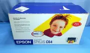 Epson Stylus C64 Standard Inkjet Photo Printer New Boxed Home Office