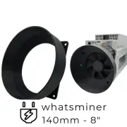 140mm to 8 Inch - Fan Shroud Adapter Crypto ASIC Miner Silencer Whatsminer M50S